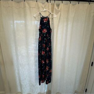 Everly Blue and pink floral maxi Dress